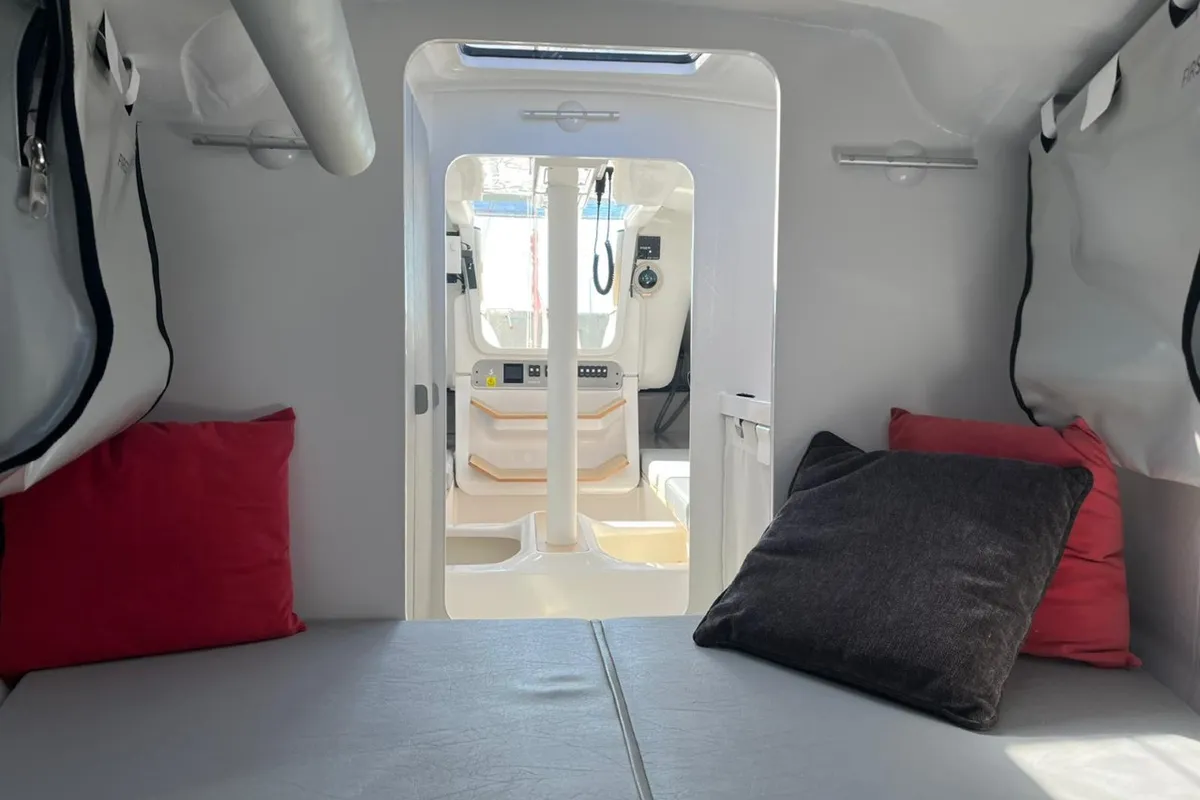 Cabin on Šuferina, a Beneteau First 27 sailboat at Split, Croatia