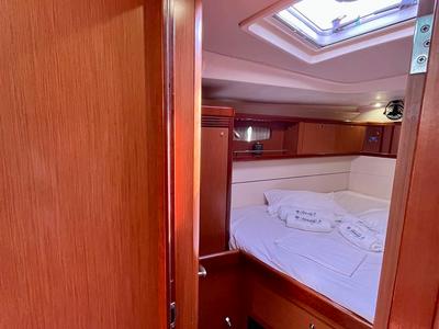 Galley of Maistra, a Beneteau Oceanis 54 sailboat at Lavreotiki Municipal Unit, Greece