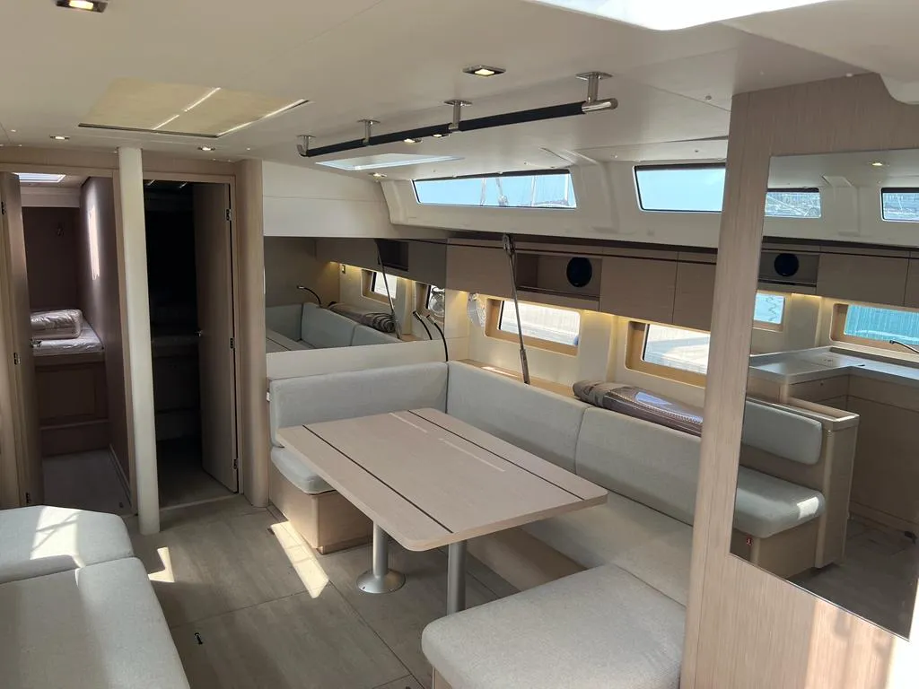 Salon of Libery, a Beneteau Oceanis 51.1 sailboat at Capo d'Orlando, Italy