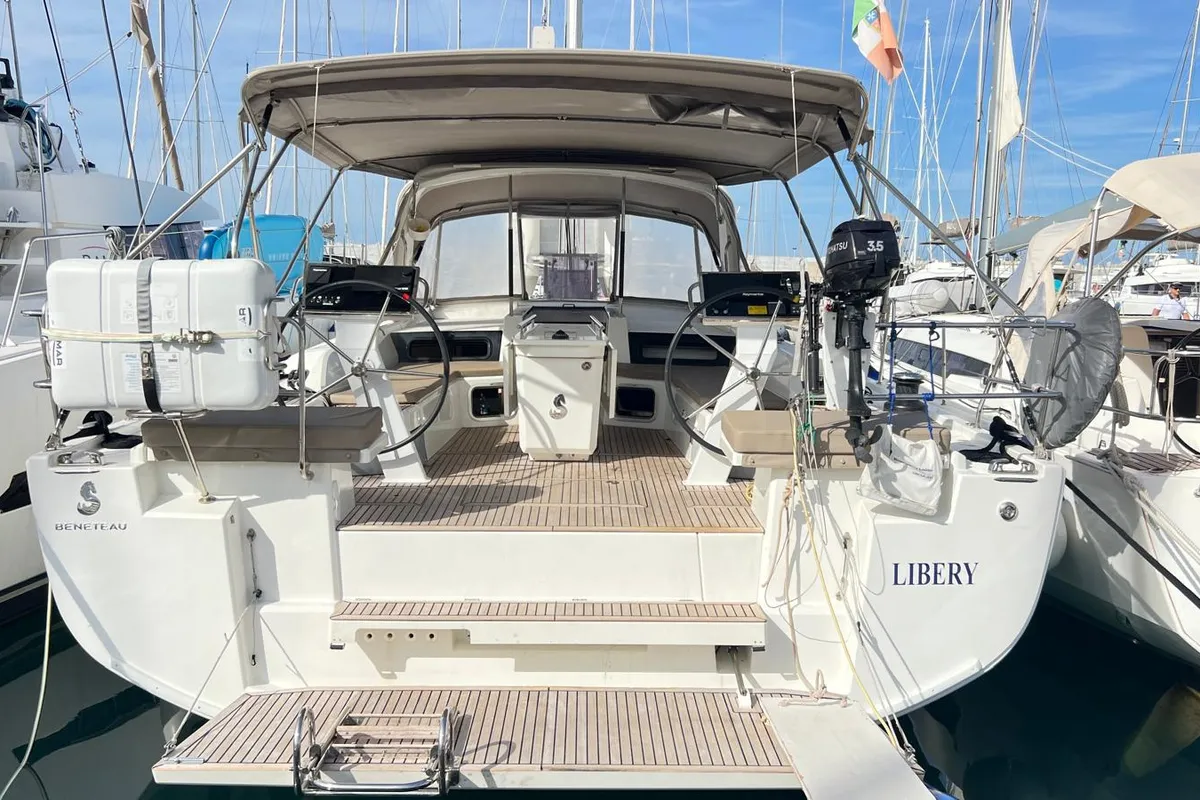 Libery, a Beneteau Oceanis 51.1 sailboat at Capo d'Orlando, Italy