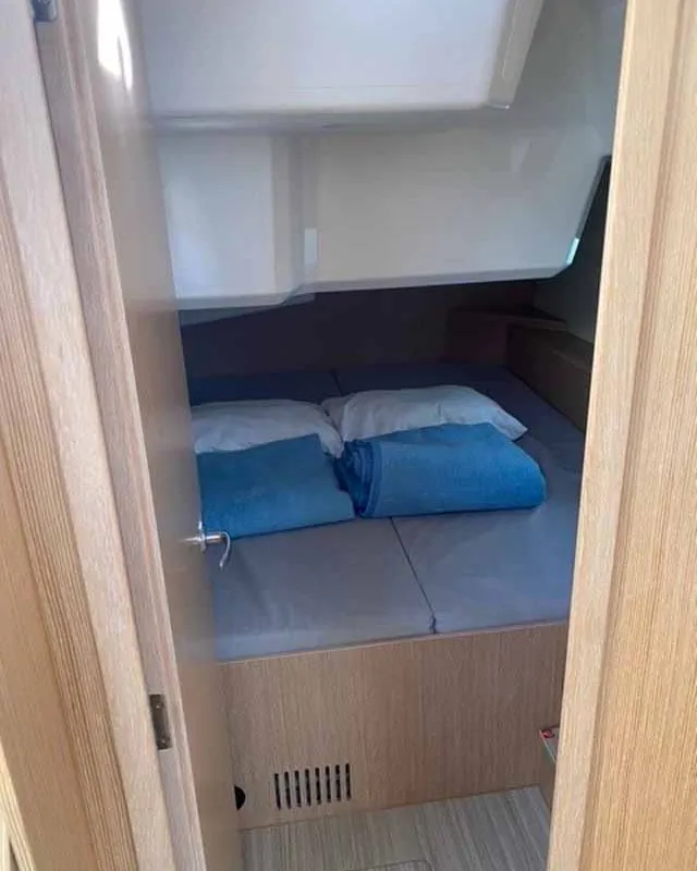 Cabin on Sideways, a Bavaria C42 sailboat at Fethiye, Turkey