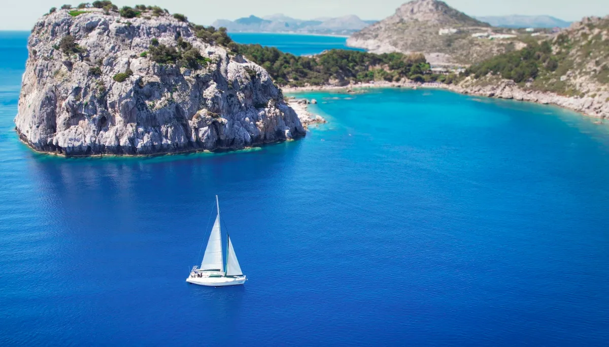 Edisa, a Beneteau First 45 F5 sailboat at Rhodes, Greece