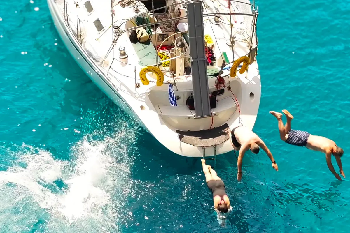 Edisa, a Beneteau First 45 F5 sailboat at Rhodes, Greece