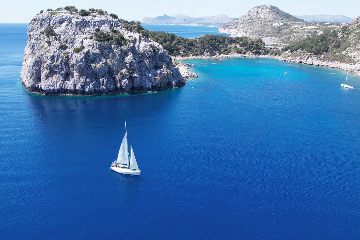 Edisa, a Beneteau First 45 F5 sailboat at Rhodes, Greece