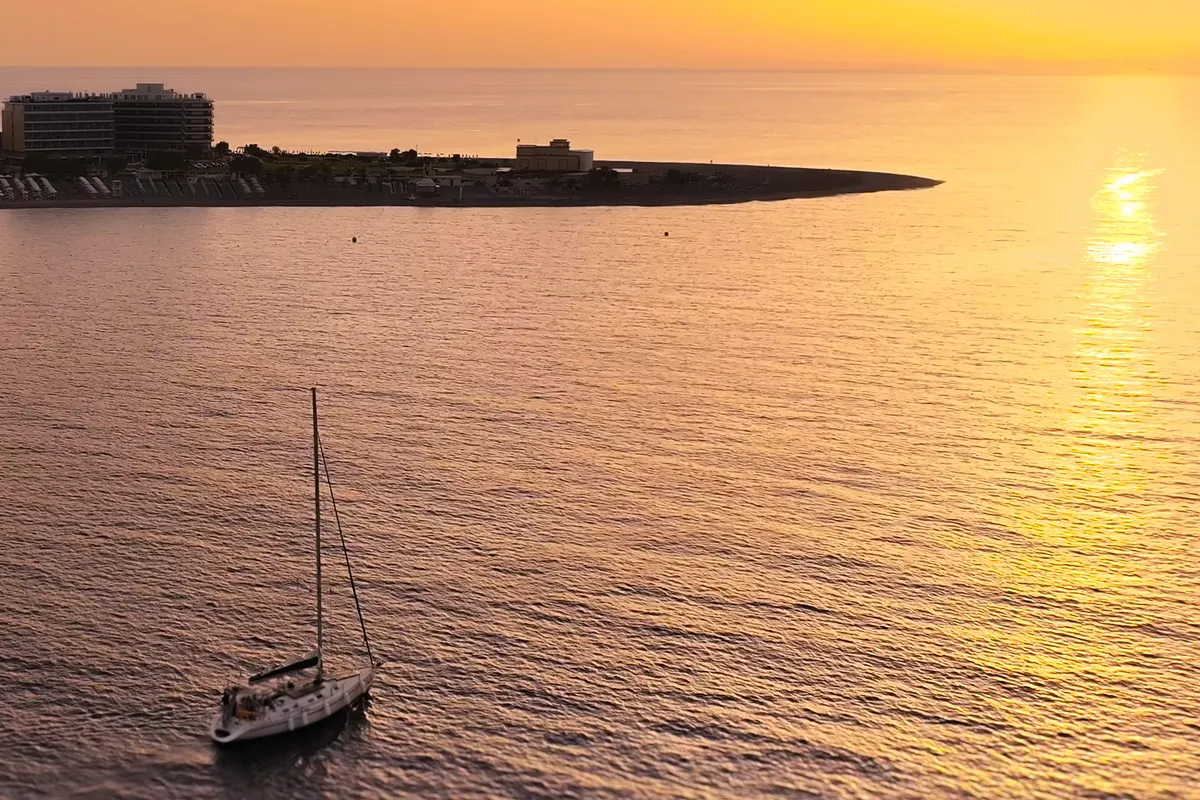 Edisa, a Beneteau First 45 F5 sailboat at Rhodes, Greece