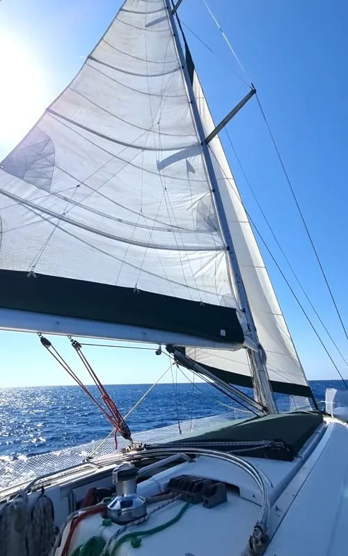 Edisa, a Beneteau First 45 F5 sailboat at Rhodes, Greece
