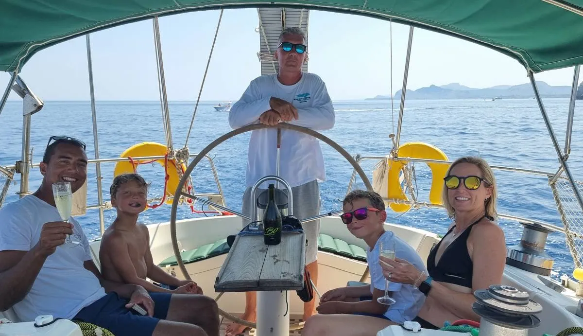 Edisa, a Beneteau First 45 F5 sailboat at Rhodes, Greece