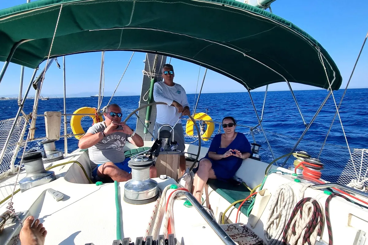 Edisa, a Beneteau First 45 F5 sailboat at Rhodes, Greece