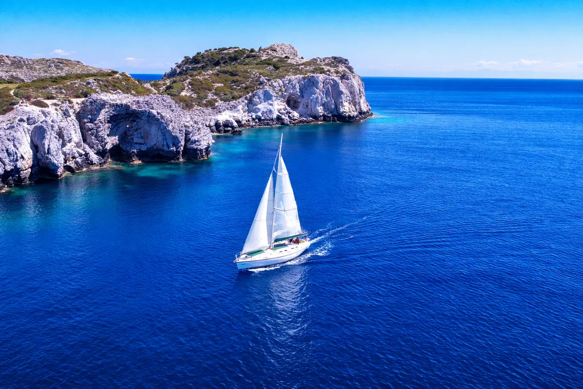 Edisa, a Beneteau First 45 F5 sailboat at Rhodes, Greece