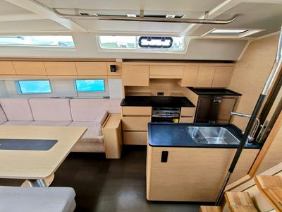 Galley of Lady Ardea, a Hanse 548 sailboat at Općina Sukošan, Croatia