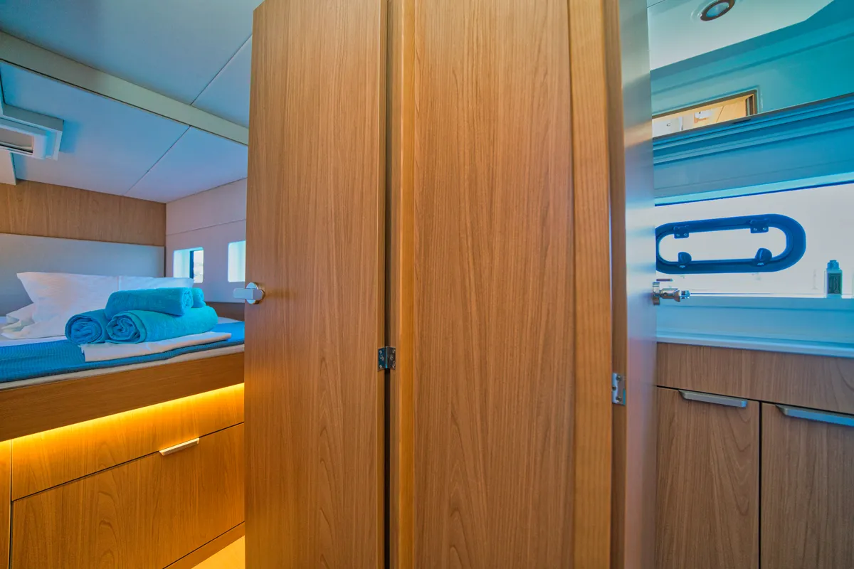 ZOIE, a Bali Catsmart catamaran at Kontokali, Greece
