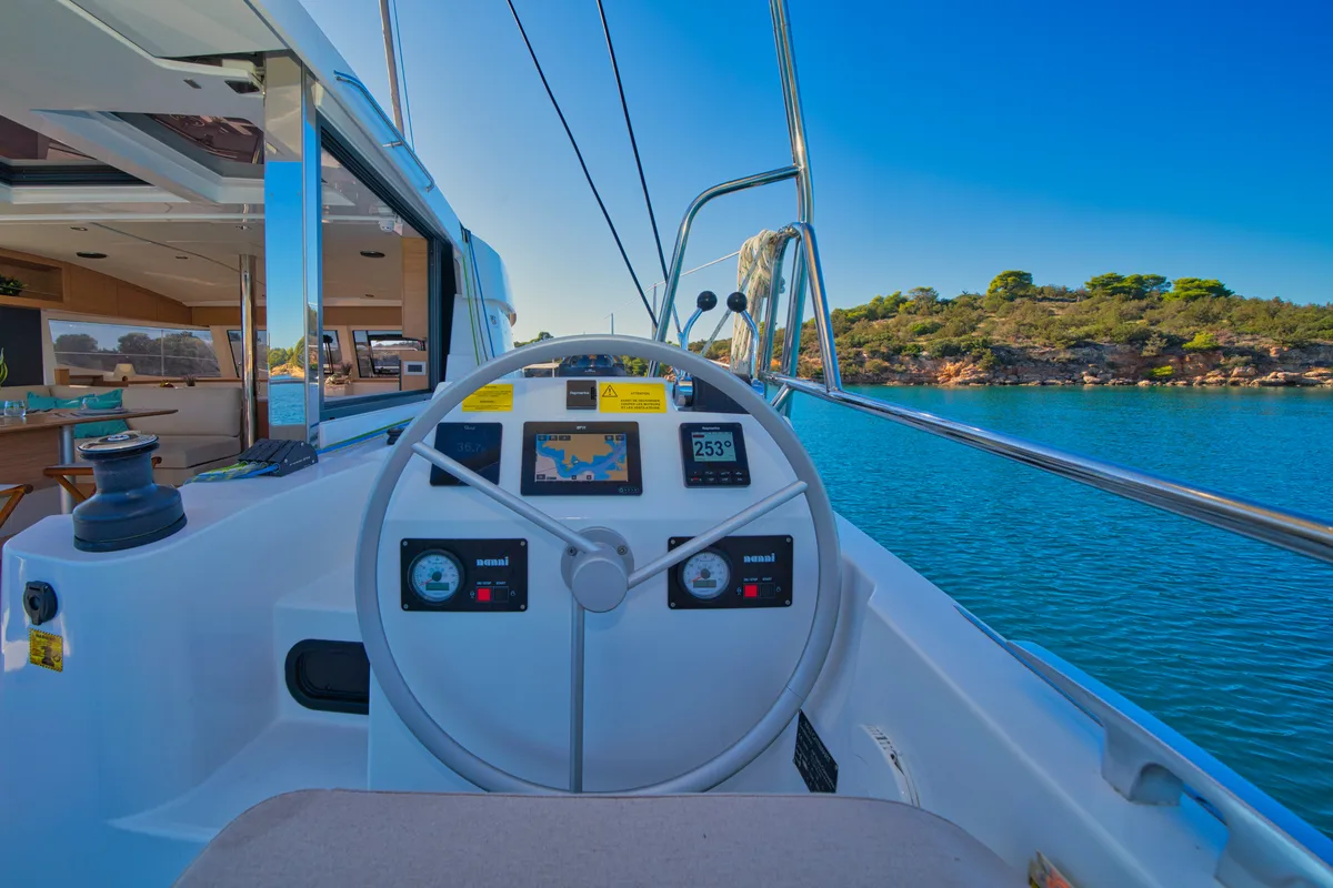 ZOIE, a Bali Catsmart catamaran at Kontokali, Greece