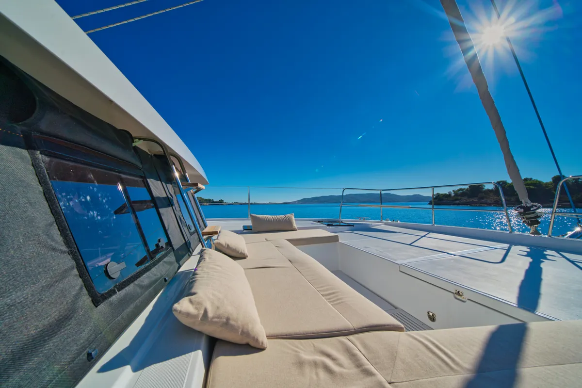 ZOIE, a Bali Catsmart catamaran at Kontokali, Greece