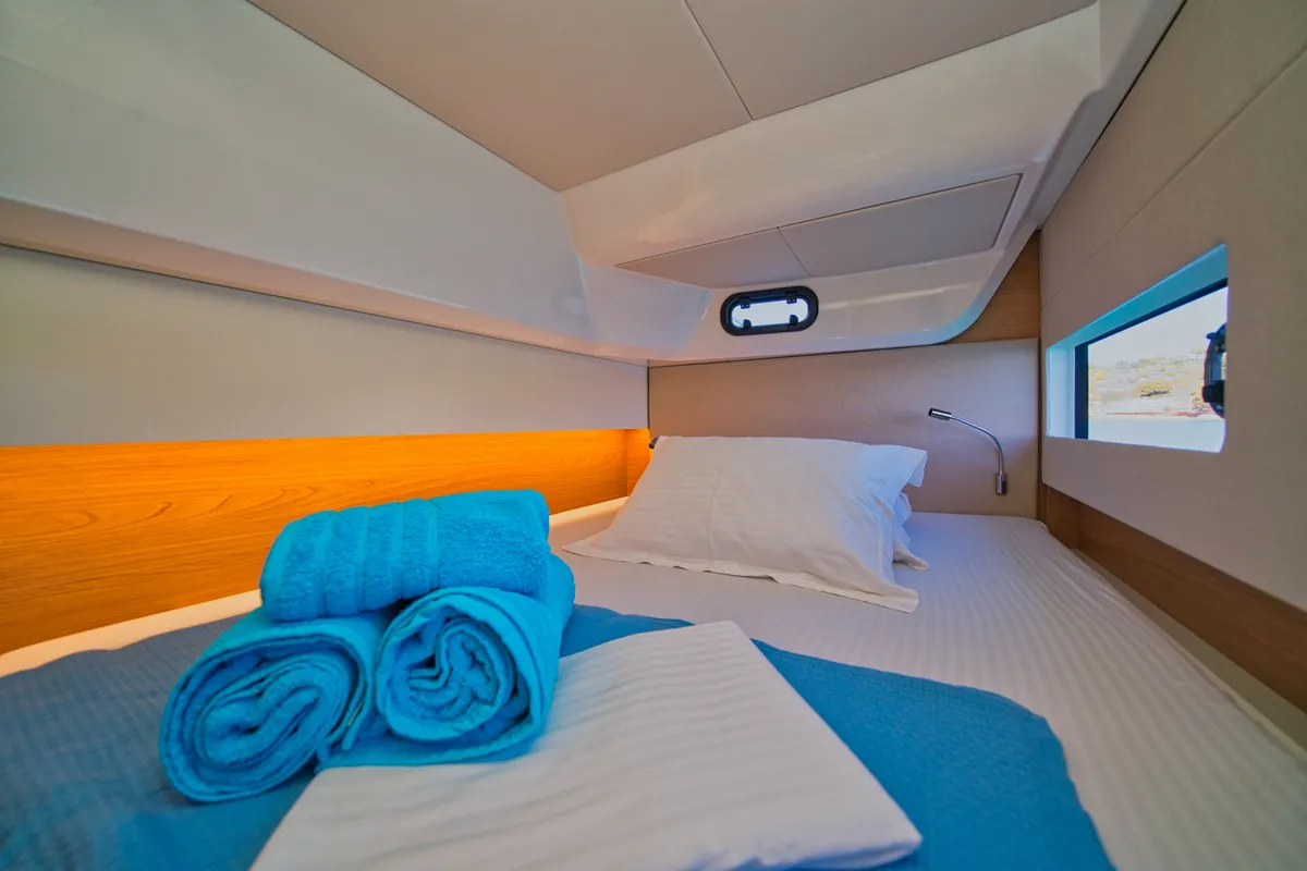 ZOIE, a Bali Catsmart catamaran at Kontokali, Greece