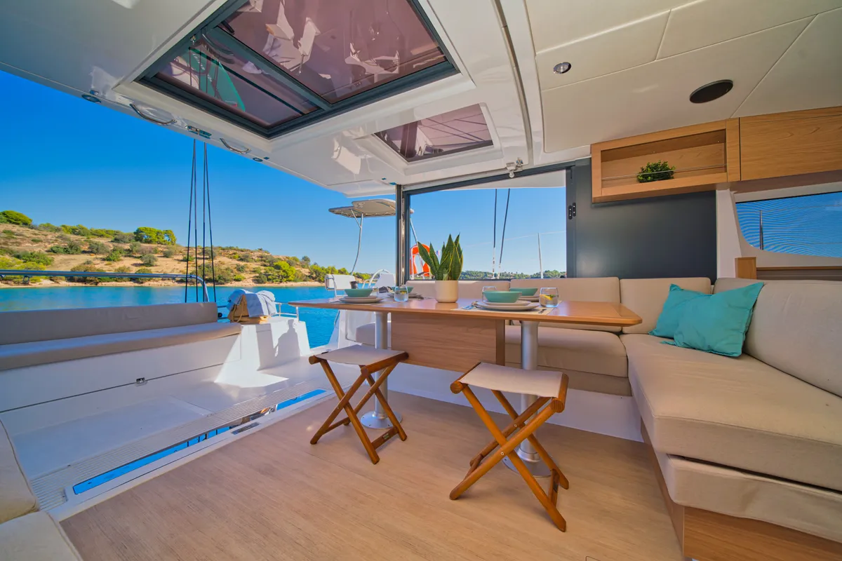ZOIE, a Bali Catsmart catamaran at Kontokali, Greece