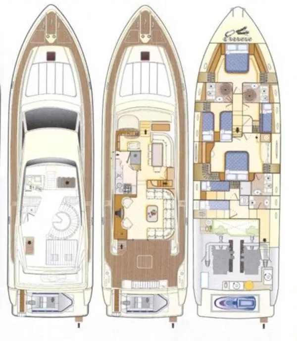 Mary, a Ferretti Yachts 68 motor yacht at Rhodes, Greece