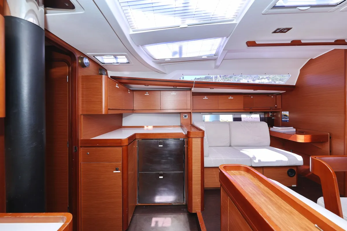 Galley of Lateja, a Dufour 520 GL sailboat at Grad Trogir, Croatia