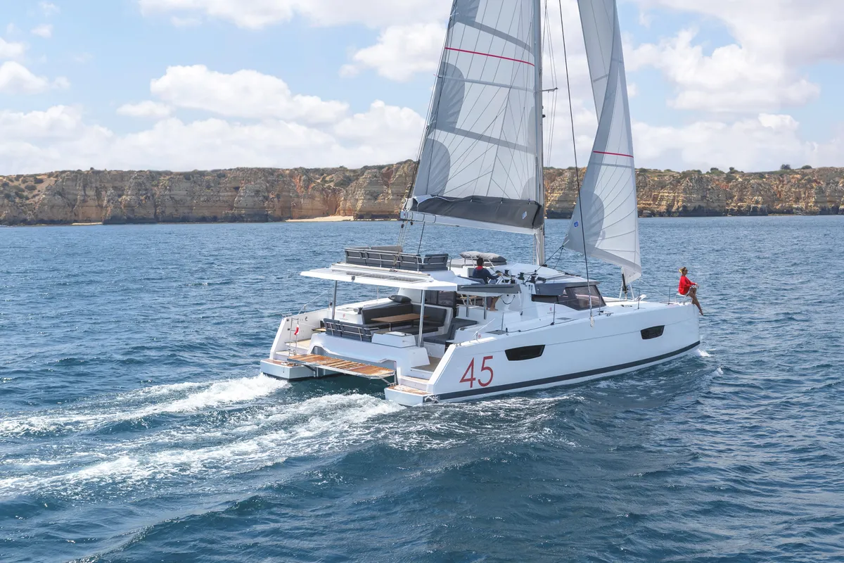 Be Hang Loose, a Fountaine Pajot Elba 45 catamaran at Panama, Bocas del Toro, IGY Red Frog Beach Island Marina
