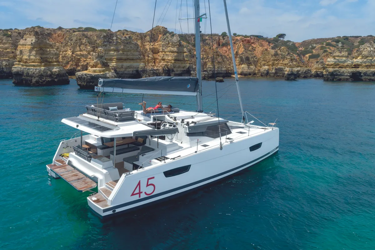 Be Hang Loose, a Fountaine Pajot Elba 45 catamaran at Panama, Bocas del Toro, IGY Red Frog Beach Island Marina