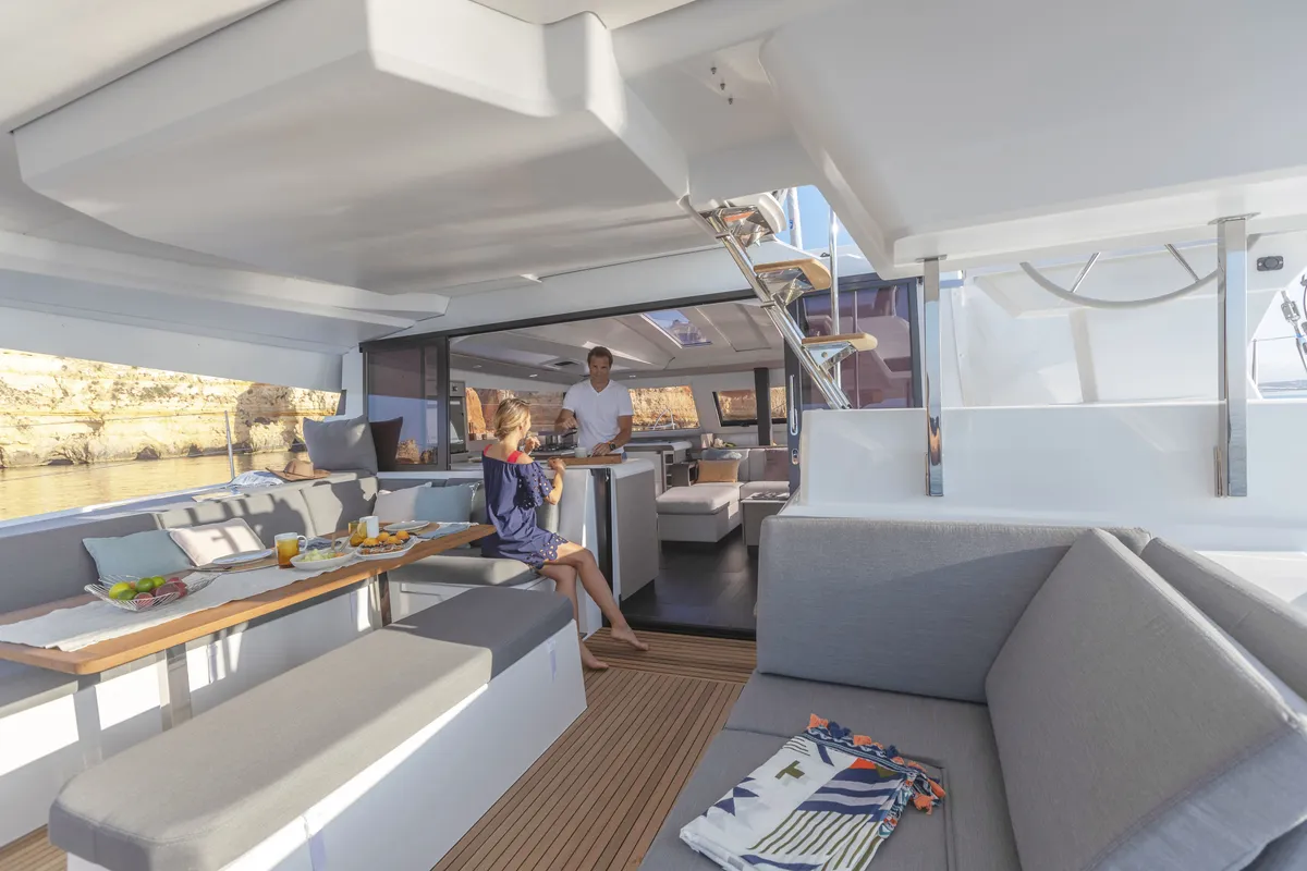 Be Hang Loose, a Fountaine Pajot Elba 45 catamaran at Panama, Bocas del Toro, IGY Red Frog Beach Island Marina