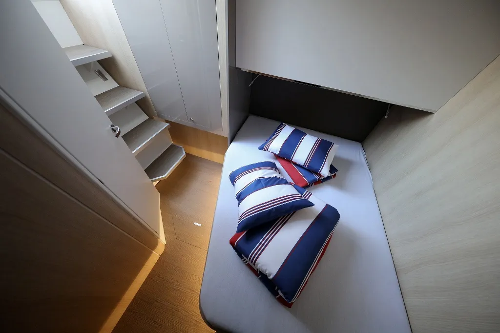 Cabin on Lalounge, a Bali 5.4 catamaran at Općina Rogoznica, Croatia
