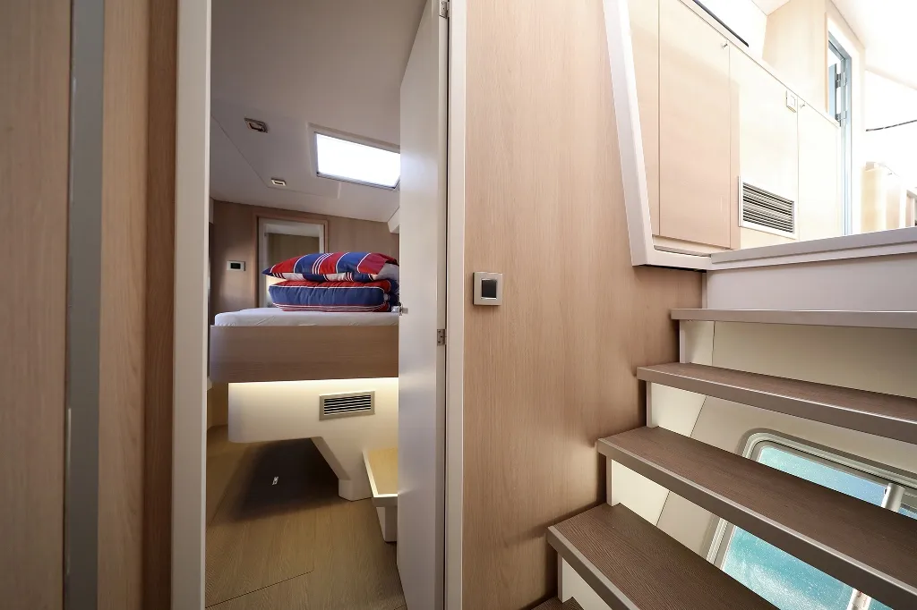 Cabin on Lalounge, a Bali 5.4 catamaran at Općina Rogoznica, Croatia
