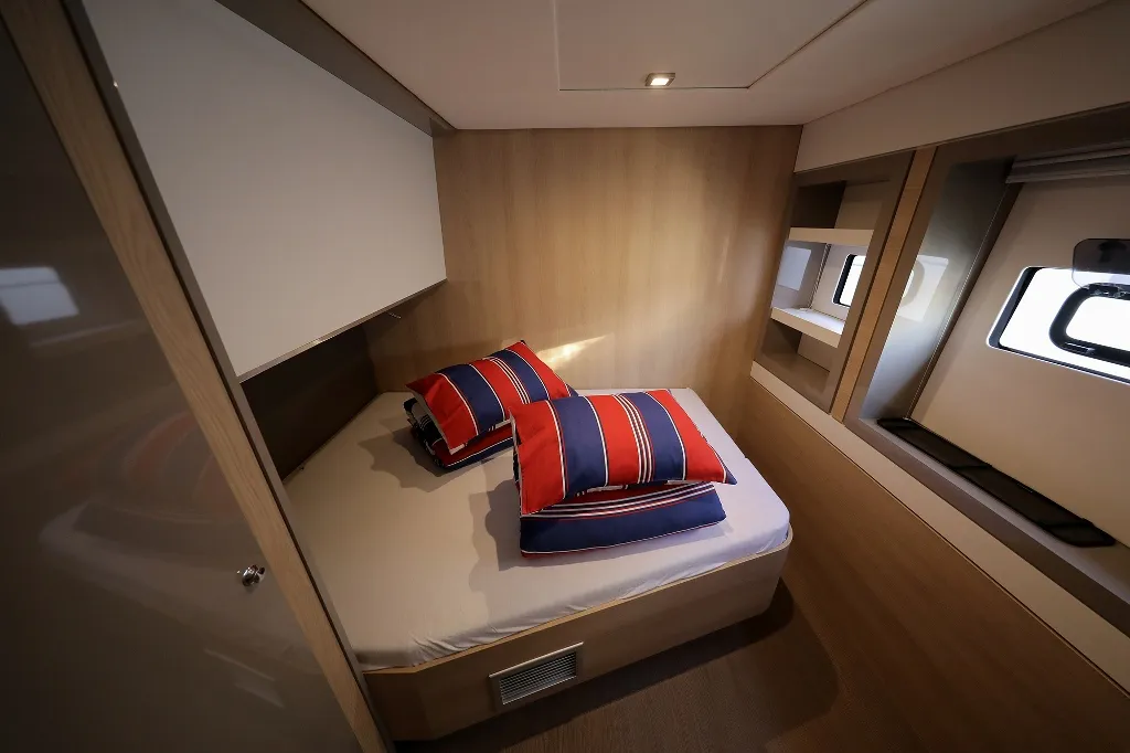 Cabin on Lalounge, a Bali 5.4 catamaran at Općina Rogoznica, Croatia