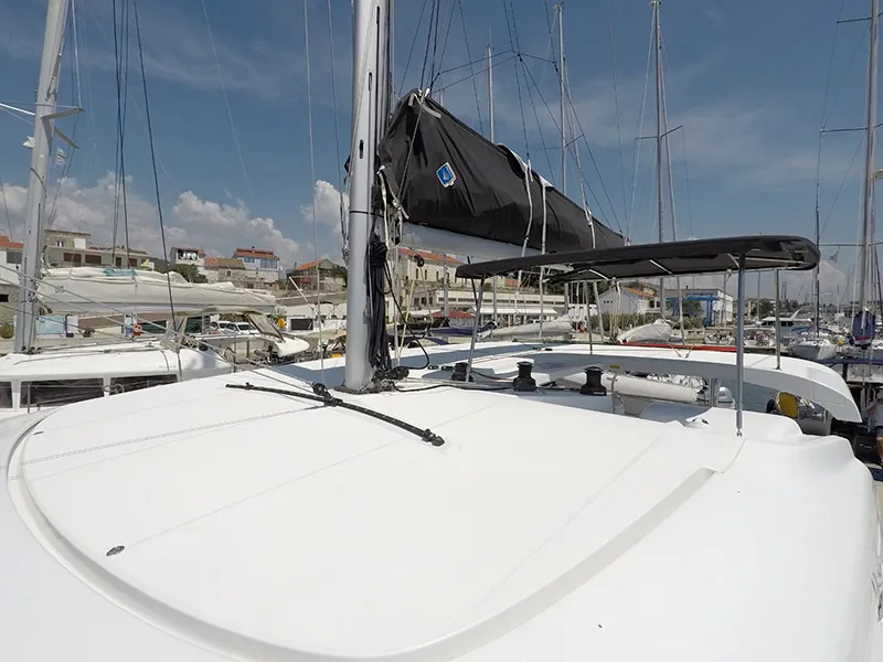Abba, a Lagoon 42 catamaran at Grad Šibenik, Croatia