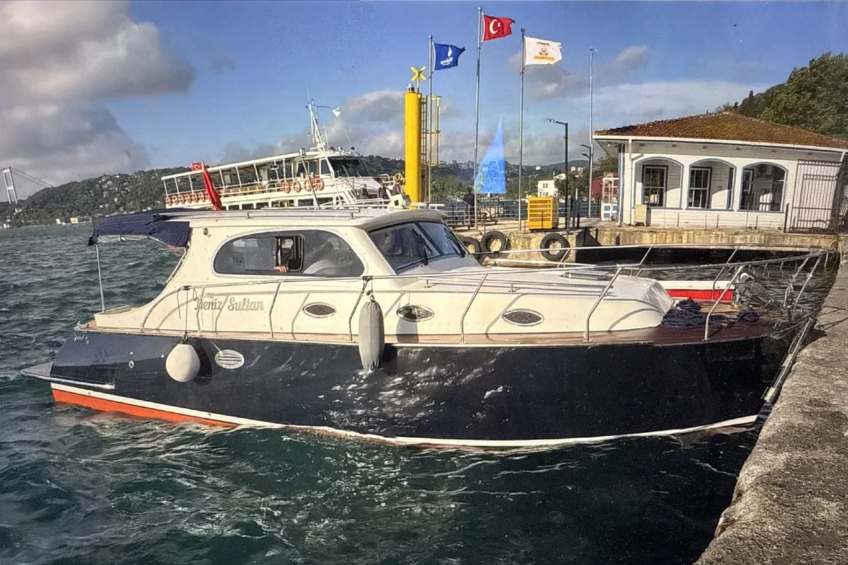 Exterior view of Classic, a Gulet Motoryacht motorboat at Kadıköy, Turkey