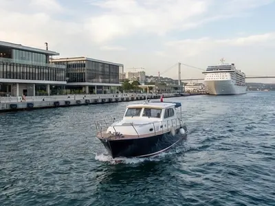 Exterior view of Classic, a Gulet Motoryacht motorboat at Kadıköy, Turkey