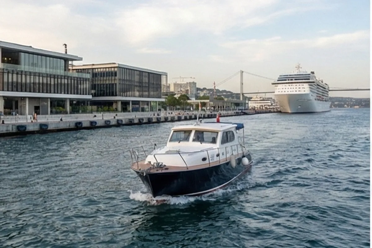 Exterior view of Classic, a Gulet Motoryacht motorboat at Kadıköy, Turkey