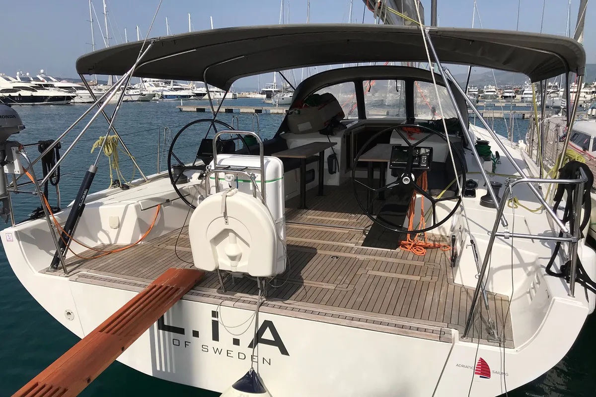 Lia of Sweden, a More 55 sailboat at Grad Kaštela, Croatia