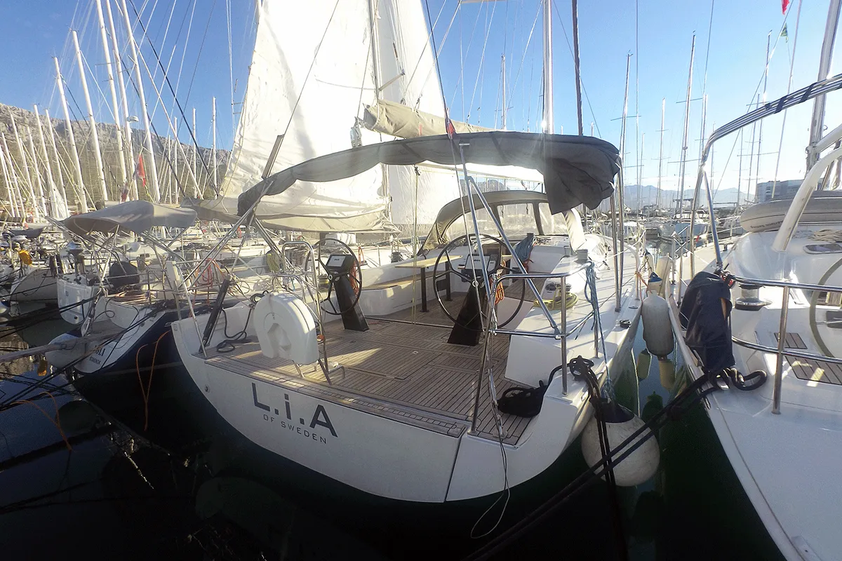 Lia of Sweden, a More 55 sailboat at Grad Kaštela, Croatia