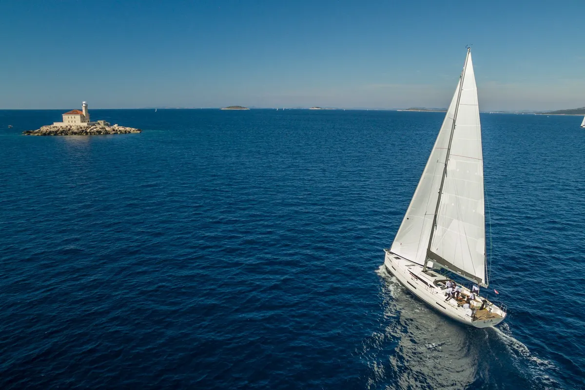 Lia of Sweden, a More 55 sailboat at Grad Kaštela, Croatia