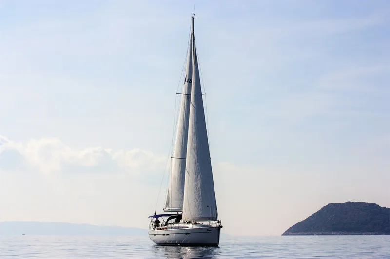 Exterior view of Solarić, a Bavaria Cruiser 46 sailboat at Split, Croatia