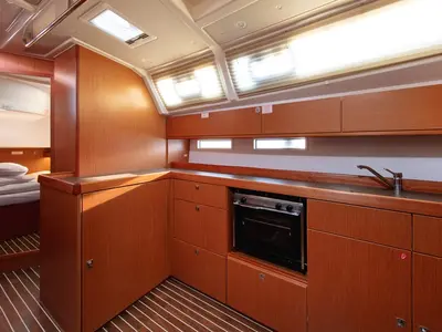 Galley of Solarić, a Bavaria Cruiser 46 sailboat at Split, Croatia
