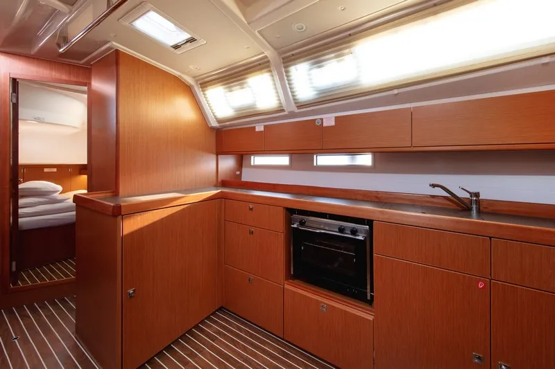 Galley of Solarić, a Bavaria Cruiser 46 sailboat at Split, Croatia
