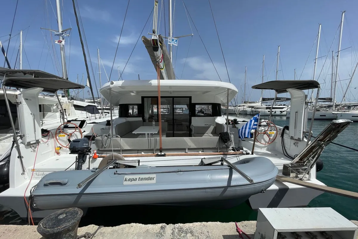 Nicolas, a Excess 14 catamaran at Municipal Unit of Lefkada, Greece