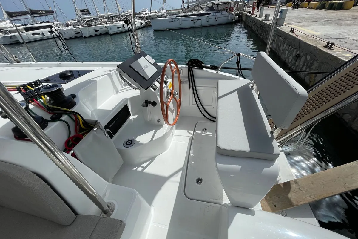 Nicolas, a Excess 14 catamaran at Municipal Unit of Lefkada, Greece