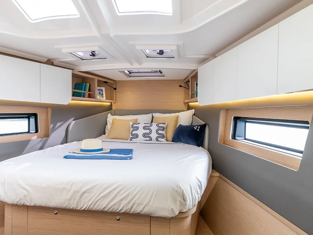 Cabin on Madona, a Dufour 41 sailboat at es Jonquet, Spain