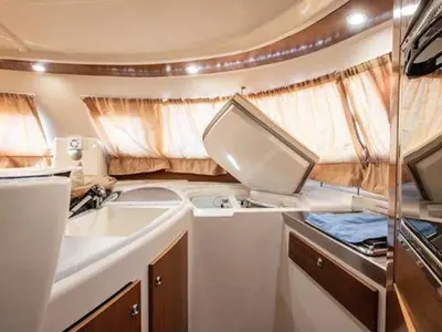 Galley of Hyera, a Fountaine Pajot Bahia 46 catamaran at Palermo, Italy