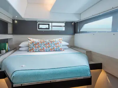 Cabin on Moorings 5000 Exclusive, a Leopard 50 catamaran at Nassau, Bahamas