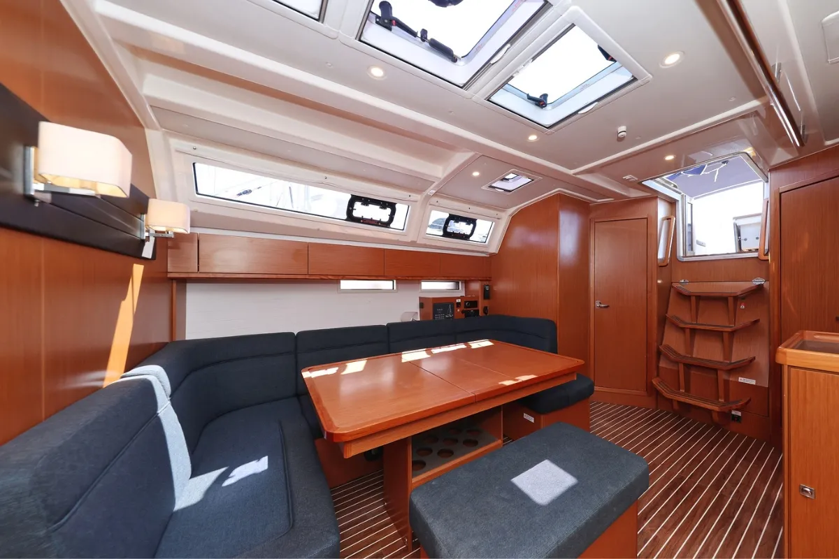 Salon of Florida, a Bavaria Cruiser 46 sailboat at Biograd na Moru, Croatia