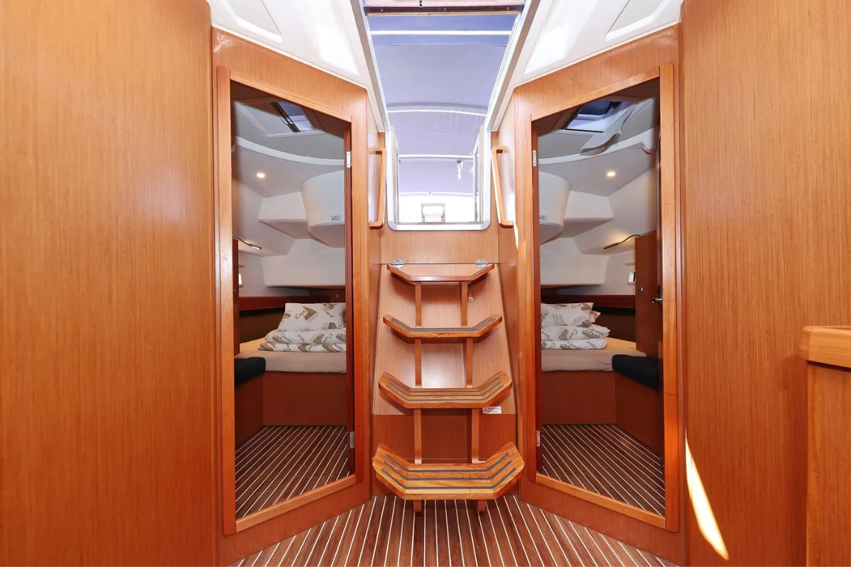 Salon of Florida, a Bavaria Cruiser 46 sailboat at Biograd na Moru, Croatia