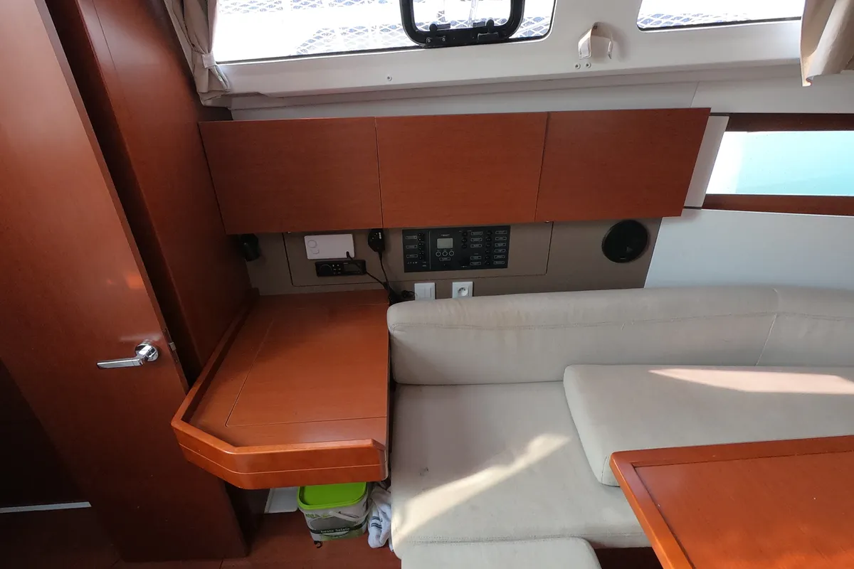 Salon of Abeona, a Beneteau Oceanis 35.1 sailboat at Medulin, Croatia