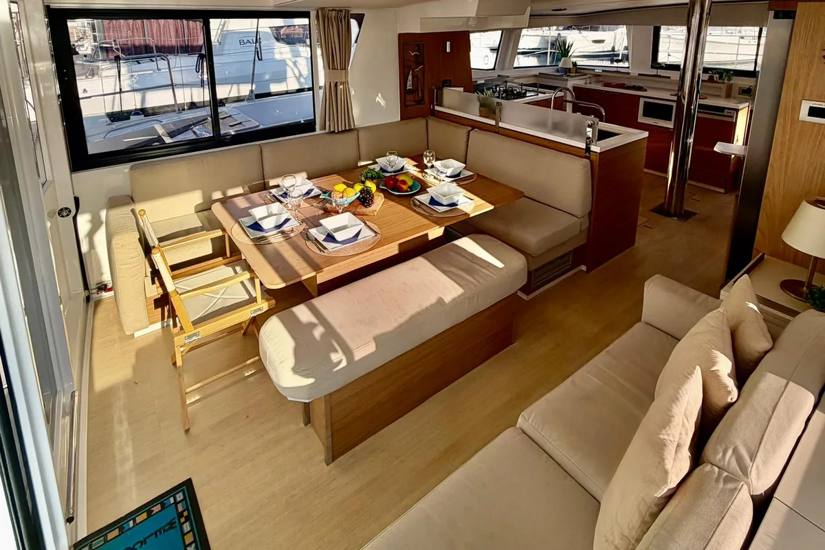 Salon of Friendship, a Bali 4.6 catamaran at Primošten, Croatia