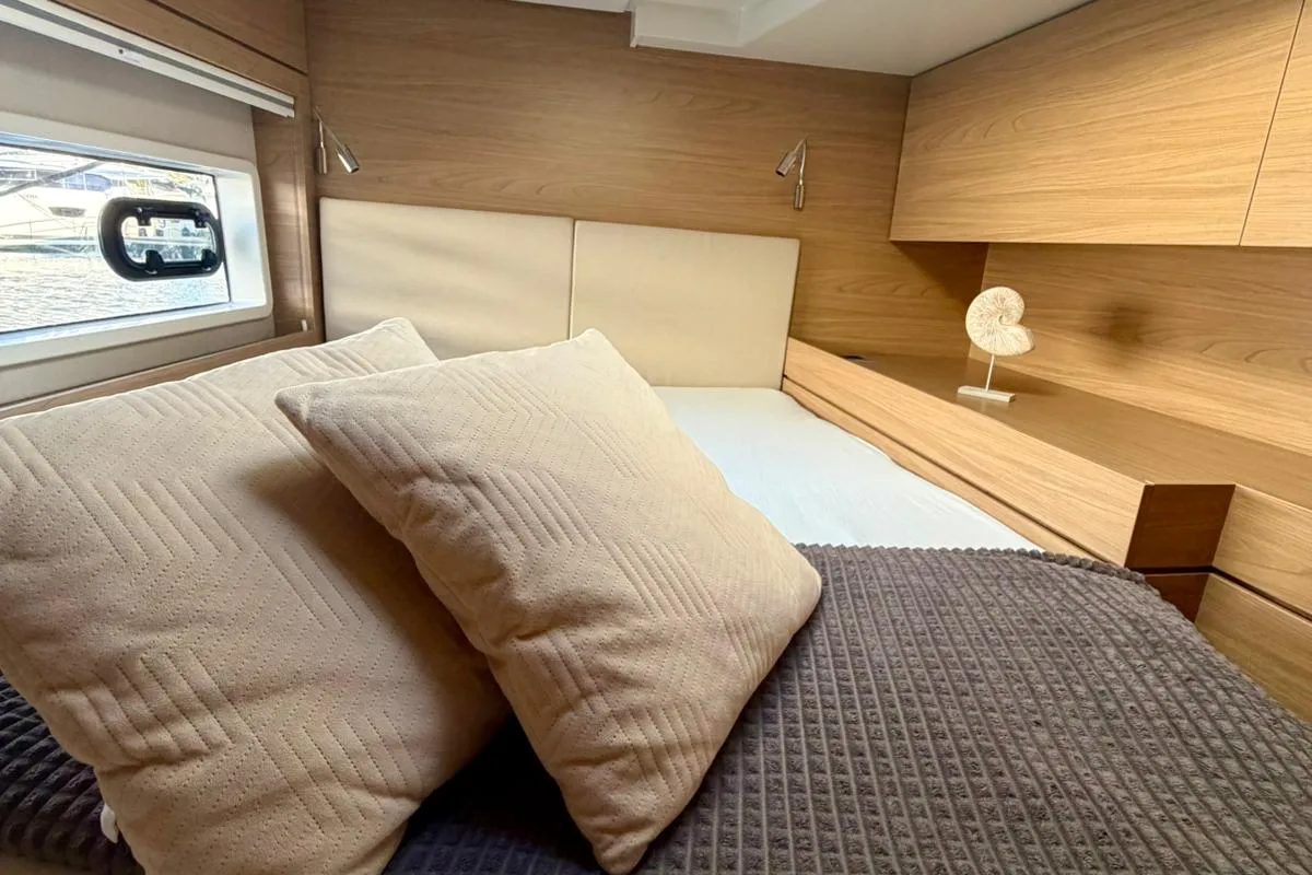 Cabin on Friendship, a Bali 4.6 catamaran at Primošten, Croatia