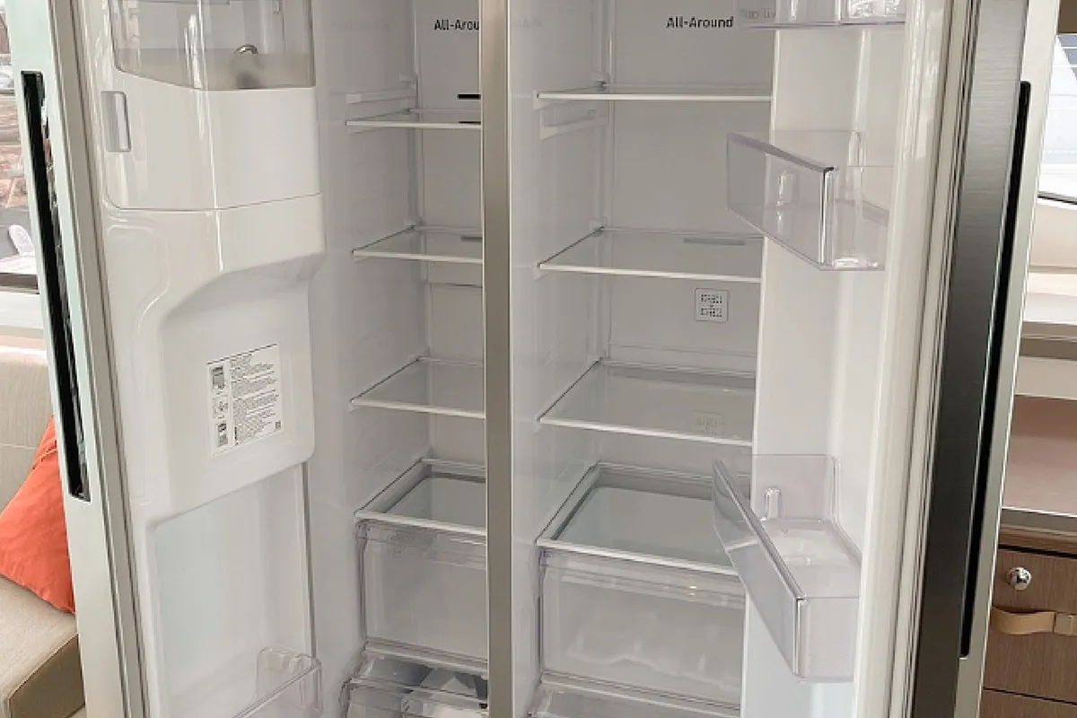 Galley of Baikal, a Bali 4.8 catamaran at Marmaris, Turkey
