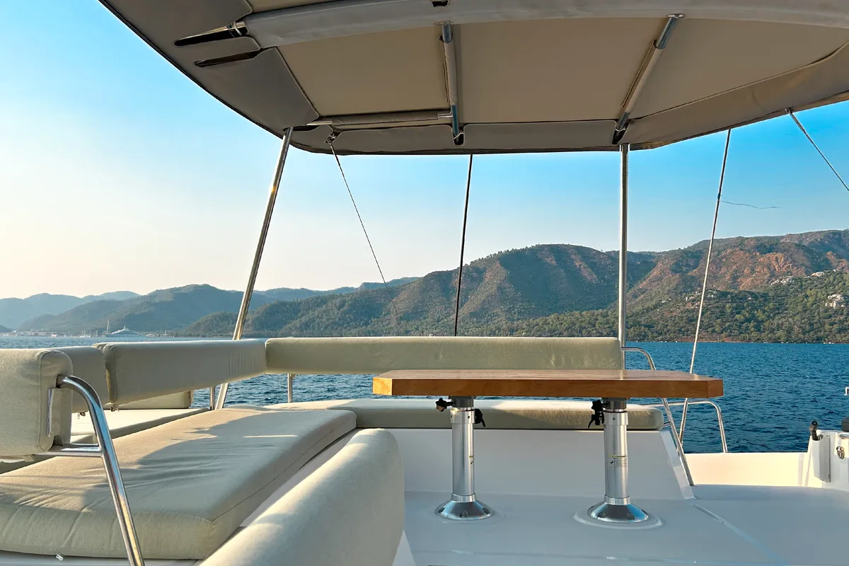 Baikal, a Bali 4.8 catamaran at Marmaris, Turkey