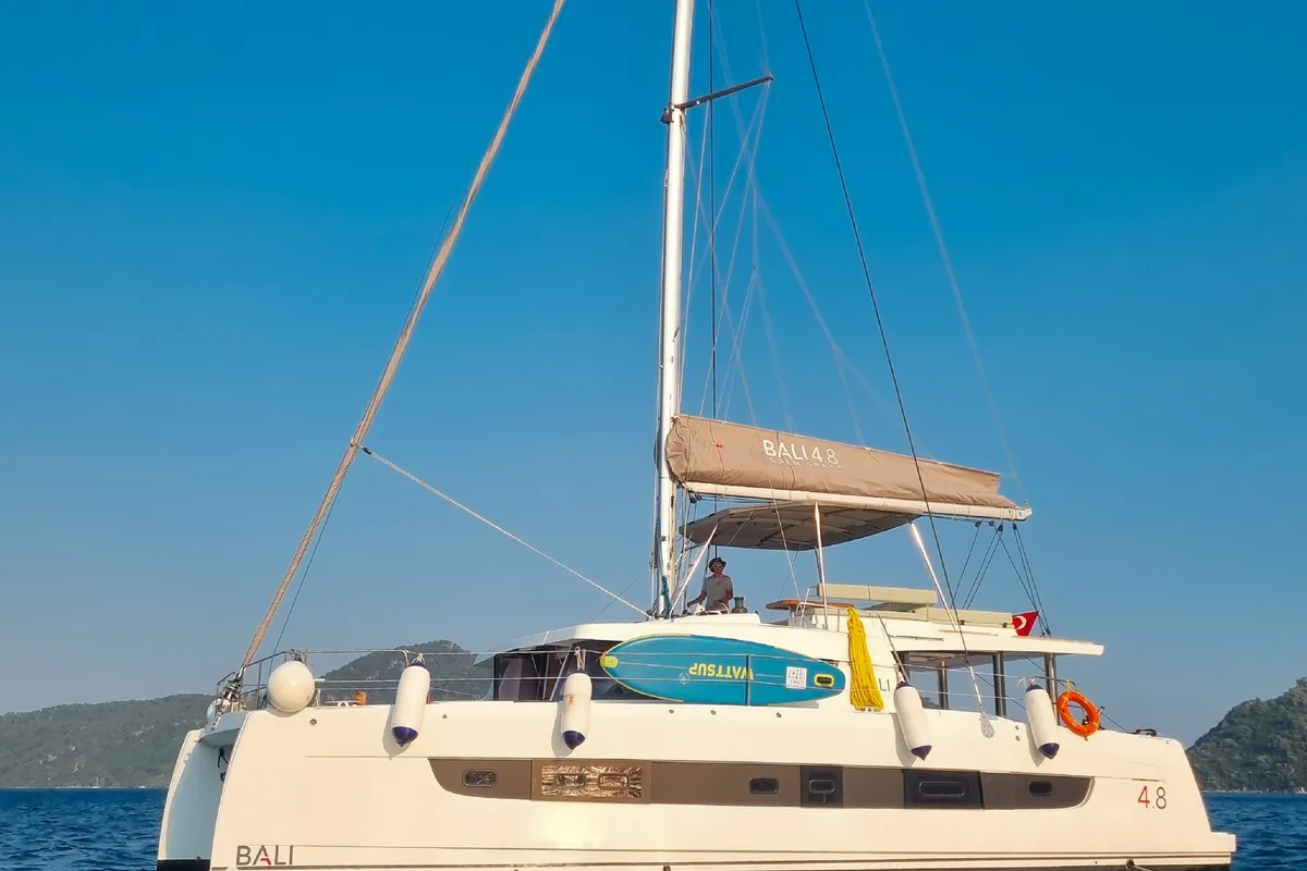 Baikal, a Bali 4.8 catamaran at Marmaris, Turkey